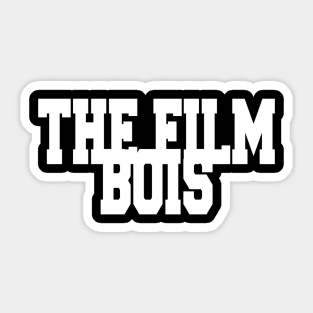 The Film Bois Logo Classic (White) Sticker